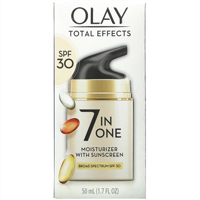 Olay, Total Effects, 7-in-One Anti-Aging Moisturizer with Sunscreen, SPF 30, 1.7 fl oz (50 ml)