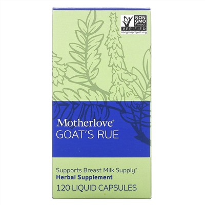 Motherlove, Goat's Rue, 120 капсул с жидкостью