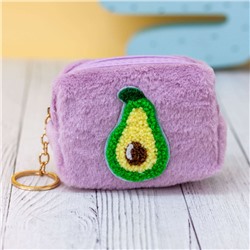 Кошелёк меховой "Avocado", purple