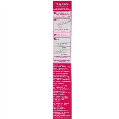 First Response, Early Result Pregnancy, 2 Tests