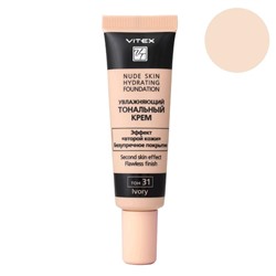 Тональный крем для лица Vitex Nude Skin Hydrating Foundation увлажняющий, тон 31 Ivory, 30мл   52442