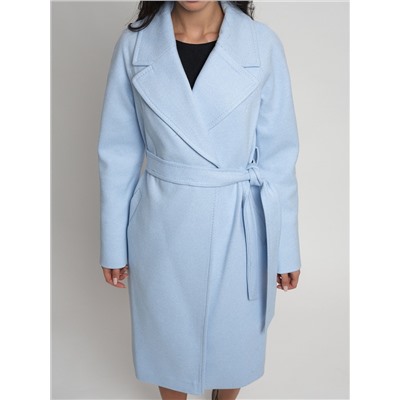 Пальто демисезонное голубого цвета 4263Gl