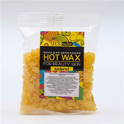 Воск для депиляции пленочный JessWax NATURAL, 100 г