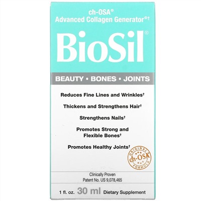 BioSil by Natural Factors, ch-OSA, улучшенный источник коллагена, 30 мл (1 жидк. унция)