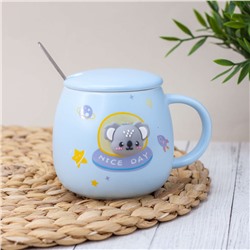 Кружка "Space koala", blue (400 ml)