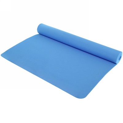 Коврик для йоги 3 мм 173х61 см "Умиротворение" EVA, голубой