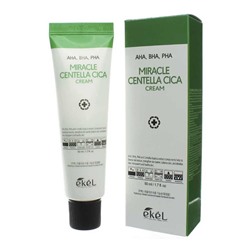 Крем для проблемной кожи лица с кислотами Ekel Centella Cica Cream AHA, BHA, PHA
