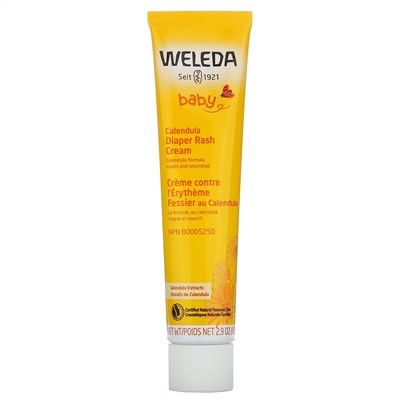 Weleda, Baby, крем с календулой от опрелостей, с экстрактами календулы, 81 г (2,9 унции)