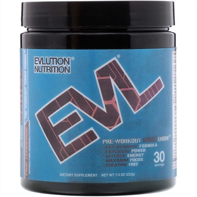 EVLution Nutrition, ENGN Shred, средство перед тренировкой, розовый лимонад, 213 г