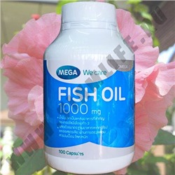 Рыбный жир Mega We Care Fish Oil 1000 mg. Omega-3 100 кап.