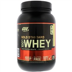 Optimum Nutrition, Gold Standard 100% Whey, сыворотка со вкусом ванильного мороженого, 907 г (2 фунта)