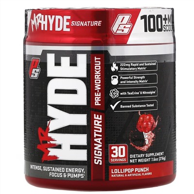 ProSupps, Mr Hyde, фирменный предтренировочный комплекс, со вкусом карамельного пунша, 216 г (7,6 унции)