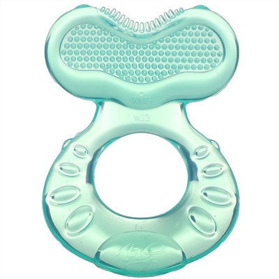 Nuby, Soothing Teether, Teeth Eez, 3+M, Aqua, 1 Teether