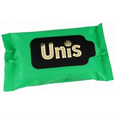 Влажные салфетки антибактериальные ТМ Unis Perfume Green, клапан, 48 шт