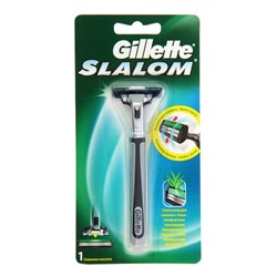 Бритвенный станок Gillette Slalom + 1 сменная касcета, 2 лезвия