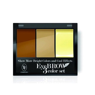 Тени д/коррекции бровей с закрепляющим воском TF Eyebrow 3 Color Set, тон 101C коричневый