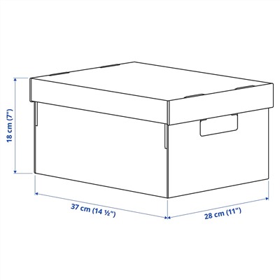 PINGLA ПИНГЛА Коробка с крышкой 28x37x18 см