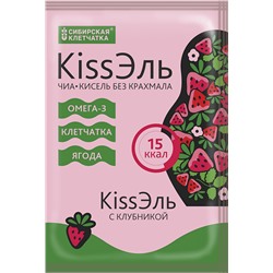 Кисель - kissЭль без крахмала, клубника, порция 14 гр