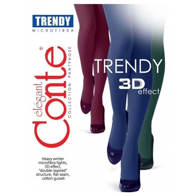 Колготки CONTE TRENDY 150 den 3D EFFECT XL