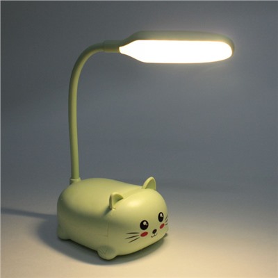 Настольная лампа "Marmalade-Котик" LED цвет зеленый