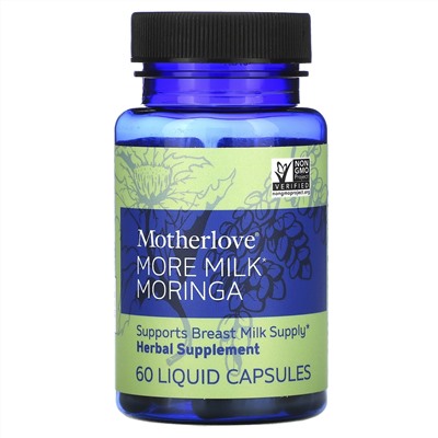 Motherlove, More Milk Moringa, 60 Liquid Capsules