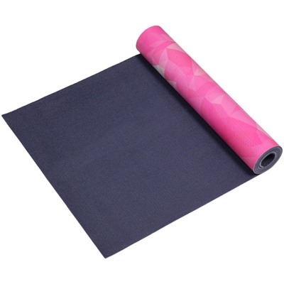 Коврик для йоги 6 мм 61х173 см "Спокойствие", розовый