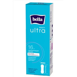 Bella, Ультратонкие женские гигиенические ежедневные прокладки Bella PANTY ultra 16 шт, размер extra long Bella