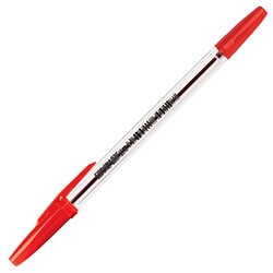 Ручка шариковая Corvina Classic 51, прозрачный корпус, цвет красный, узел 1 мм, линия письма 0,7 мм