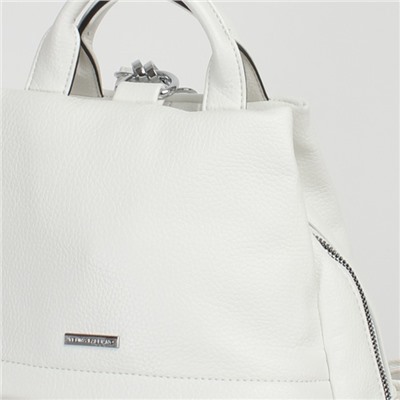 Сумка женская искусственная кожа VF-592290 (рюкзак), 1отд, 2внут+4внеш/карм, белый 235670