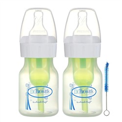 Dr. Brown's, Natural Flow, Anti-Colic Bottle, P/0+Months, 2 Pack, 2 oz (60 ml)Each