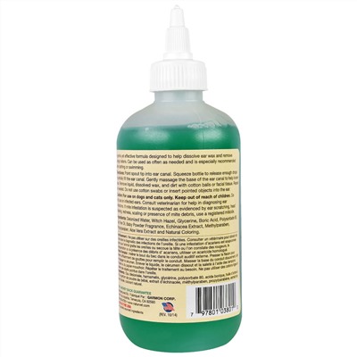 NaturVet, Средства для чистки ушей с маслом чайного дерева, с запахом детской присыпки, 236 мл (8 жидк. унций)