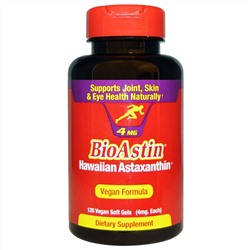 Nutrex Hawaii, BioAstin, 4 мг, 120 мягких капсул в растительной оболочке