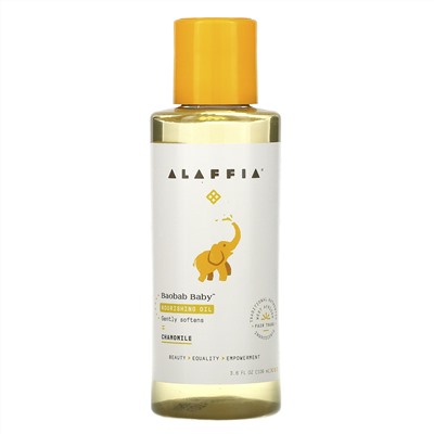 Alaffia, Baobab Baby, Nourishing Oil, Chamomile, 3.6 fl oz (106 ml)