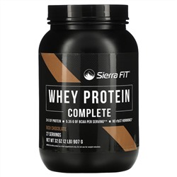 Sierra Fit, Whey Protein Complete, сывороточный протеин, насыщенный шоколад, 907 г (2 фунта)