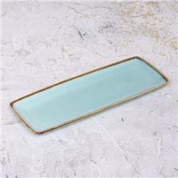 Блюдо керамическое "Tiffany Blue" 31*12*2см