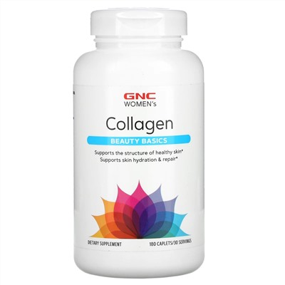 GNC, Women's Collagen, Beauty Basics, 180 Caplets