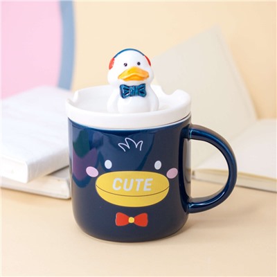 Кружка "Cute duck", blue (400 ml)