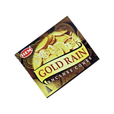 Благовония конусы Золотой дождь (Gold rain) HEM