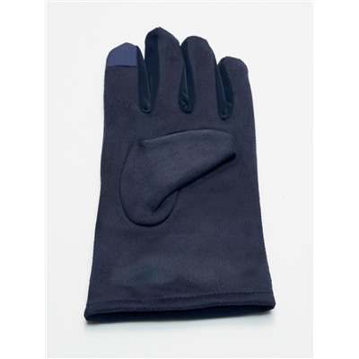 Классические перчатки зимние мужские темно-синего цвета 603TS