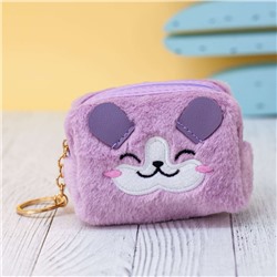 Кошелёк меховой "Kitty", purple