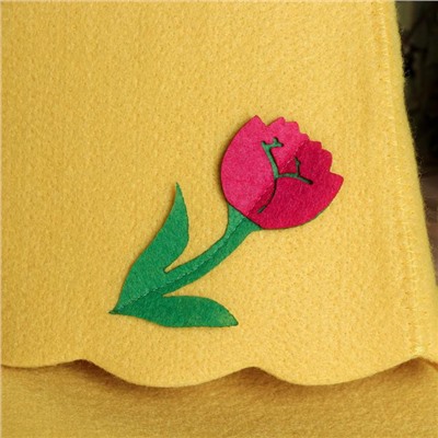 Набор банный женский "Тюльпан" (шапка+рукавица+коврик)
