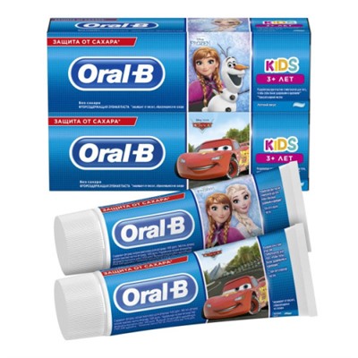 Детская зубная паста Oral-B (Орал-Би) Kids Легкий вкус от 3+ лет, 75 мл