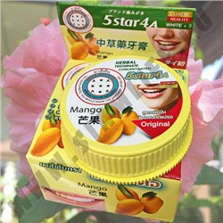Зубная паста "Манго" 5 star 4A Mango Herbal Toothpaste
