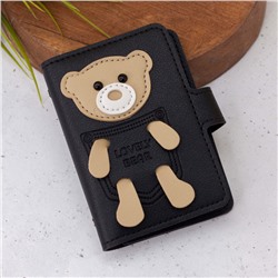 Визитница "Lovely bear", black