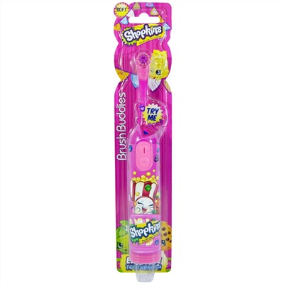 Brush Buddies, Shopkins, электрическая зубная щетка, мягкая, 1 шт