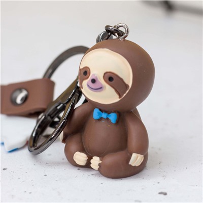 Брелок "Sloth in suit", brown