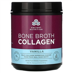 Dr. Axe / Ancient Nutrition, Bone Broth Collagen, Vanilla, 1.14 lbs (517 g)