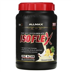 ALLMAX Nutrition, Isoflex, Pure Whey Protein Isolate (WPI Ion-Charged Particle Filtration), Pineapple Coconut, 2 lbs (907 g)