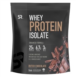 Sports Research, Whey Protein Isolate, Dutch Chocolate, 5 lbs (1.27 kg)