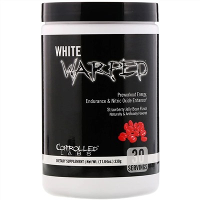 Controlled Labs, White Warped, Preworkout, Strawberry Jelly Bean, 11.64 oz (330 g)